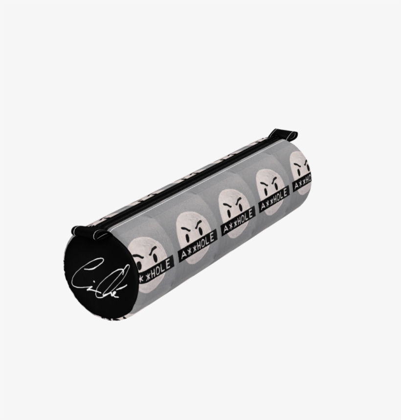 Ahole Emoji-onal Pencil Case Black - Cylinder, transparent png
