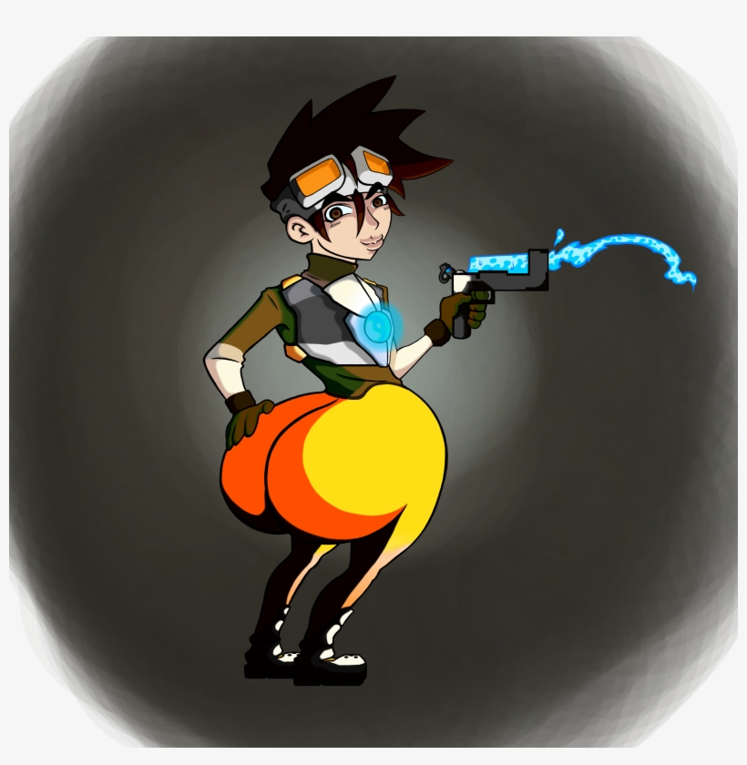 Tracer Is Pretty Much The Only Overwatch Character - Cartoon, transparent png