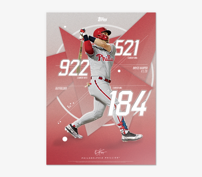 Bryce Harper - Bryce Harper Phillies Poster, transparent png