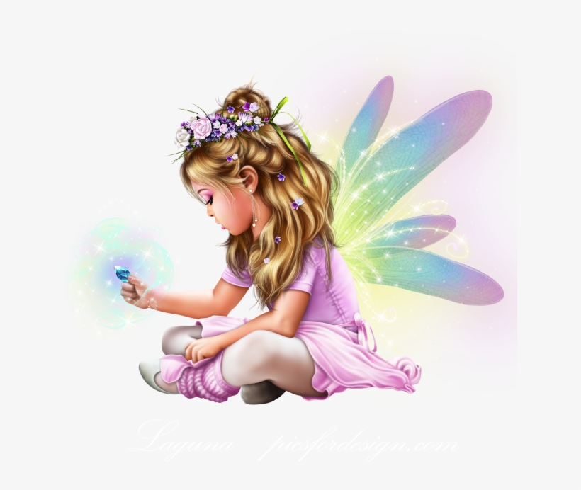 Little Fairy Girl Riding A Bird 5 - Fairy, transparent png