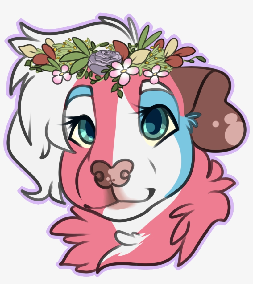 Guinea Pig Badge Headshot - Cartoon, transparent png