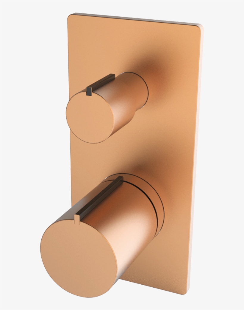 Concealed Diverter 3 Outlets With Trim & Handle - Plywood, transparent png