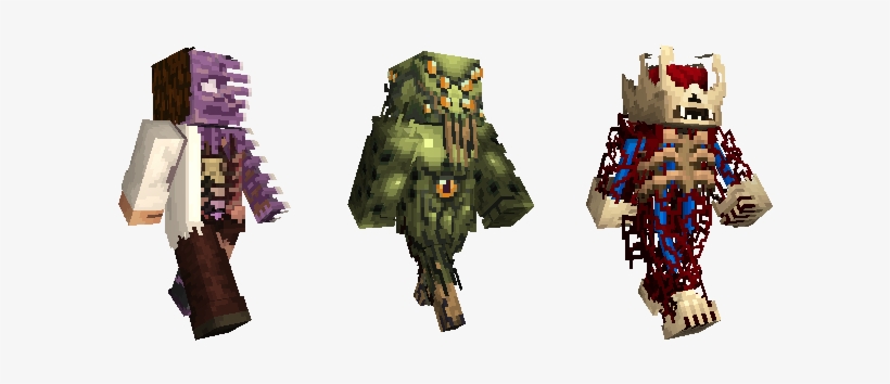 Source - Mojang - Minecraft Shadows Skin Pack, transparent png