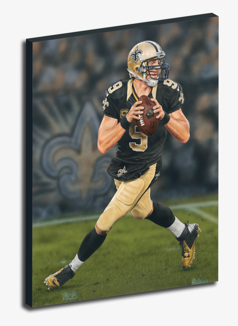 Drew Brees Painting By Armando Villarreal, transparent png