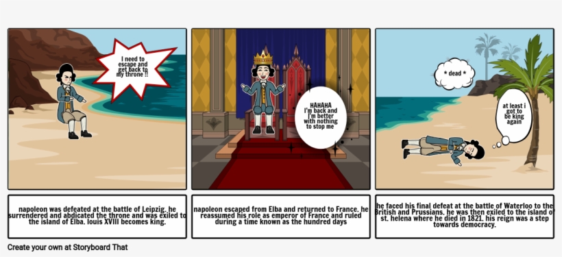 Fall Of Napoleon - Cartoon, transparent png