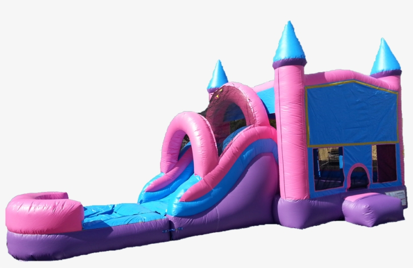 Extreme Princess Water Slide Combo - Pink And Purple Bounce House With Slide, transparent png