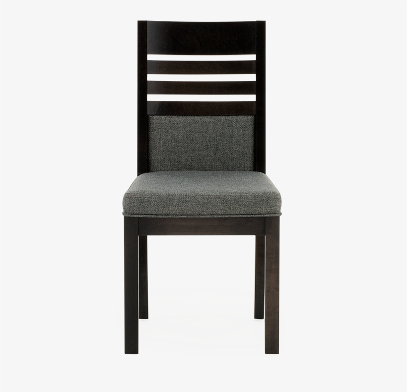 Image For Dark Grey Birch Chair With Upholstered Seat - Chair, transparent png