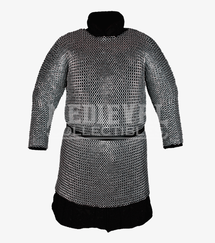 Richard Steel Flat Ring Chainmail Hauberk - Mail, transparent png