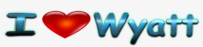 Wyatt Love Name Heart Design Png - Heart, transparent png