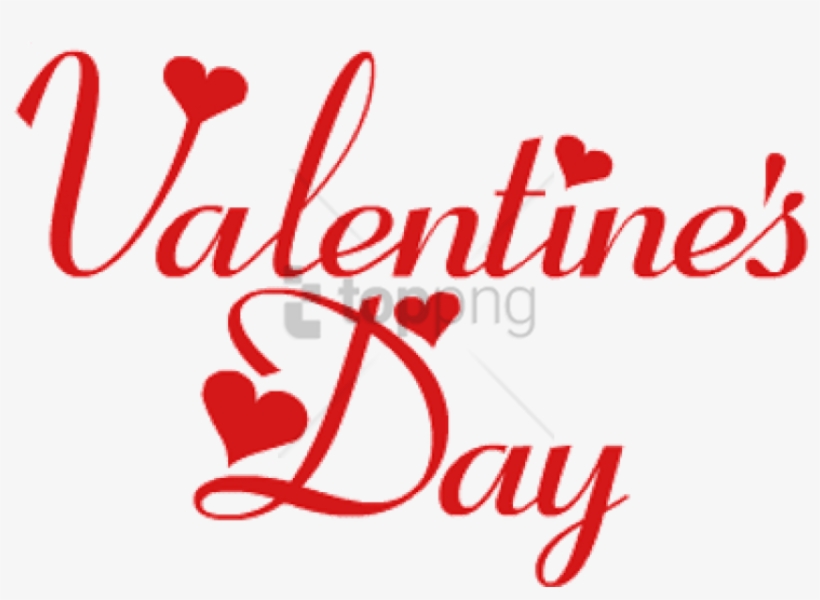 Free Png Happy Valentine Day 2018 Date Png Image With - Valentines Day Logo Png, transparent png