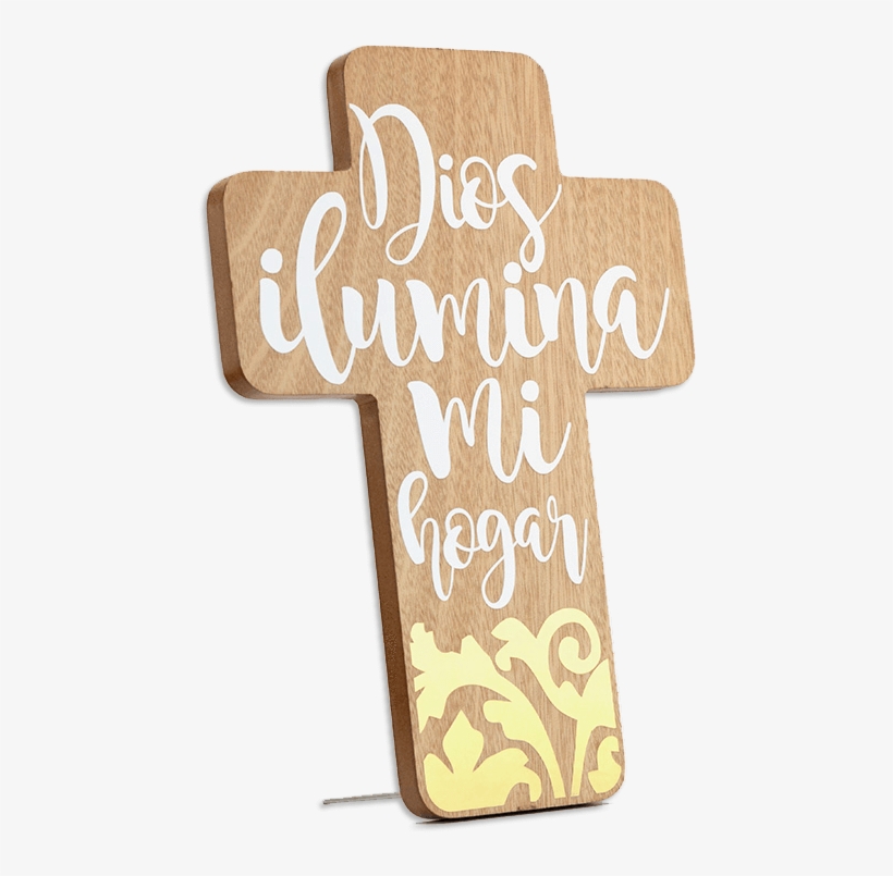 Cruz Grande Dios Ilumina Mi Hogar C16261 - Cross, transparent png