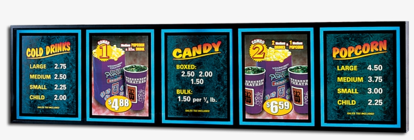 Super Halolite - Concession Menu Board Theatre, transparent png