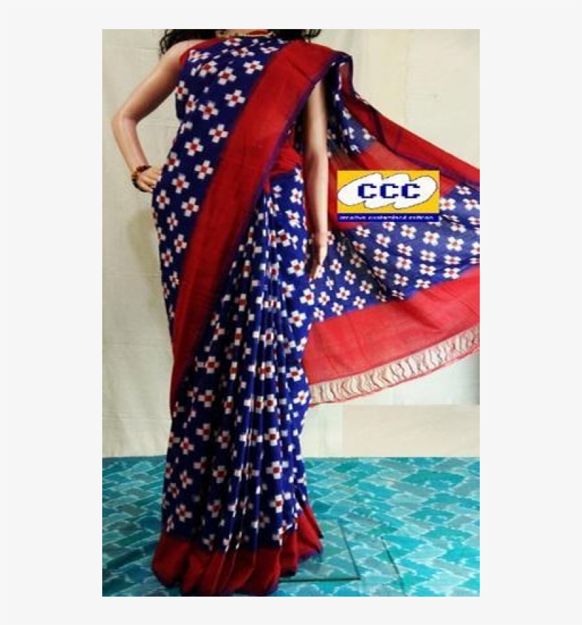 Ikat Cotton Saree - Silk, transparent png