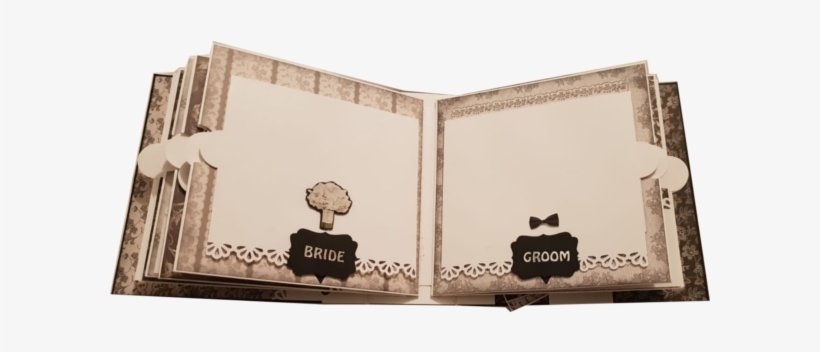 Black & White Wedding Album - Illustration, transparent png
