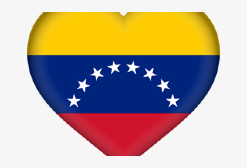 Venezuela Clipart Heart - Venezuela Flag Icon Png, transparent png