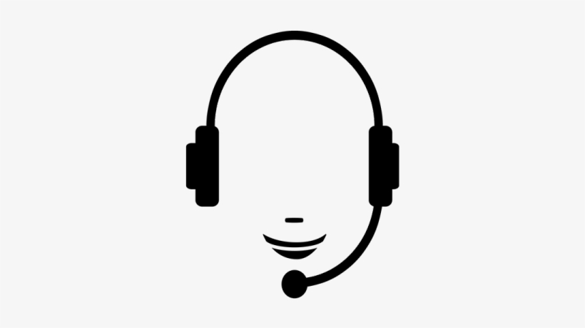 Headphones Clipart Call Center Headset - Centre D Appel Logo, transparent png