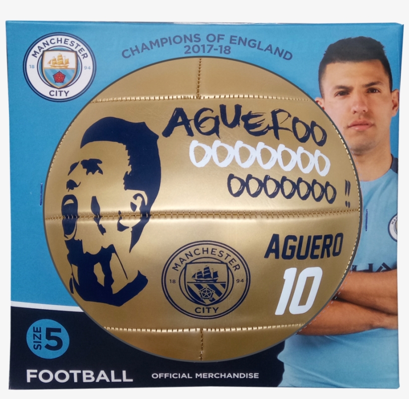 Aguero Football Box Gold - Manchester City, transparent png