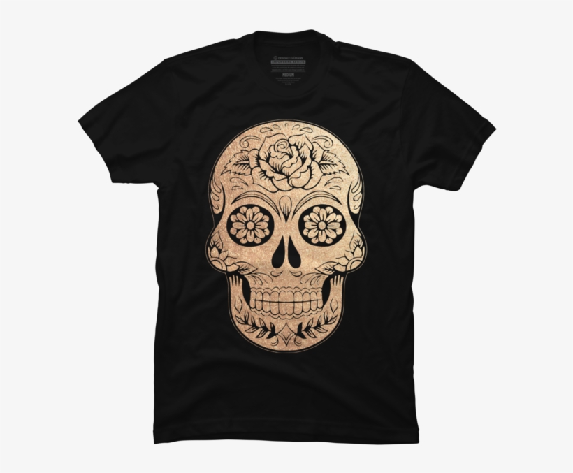Floral Skull Tattoo Gold - Extended Dream Team, transparent png