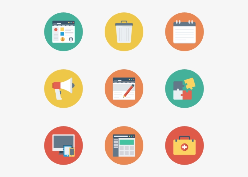 Web Design Development & Ul Flat Circle - Circle, transparent png