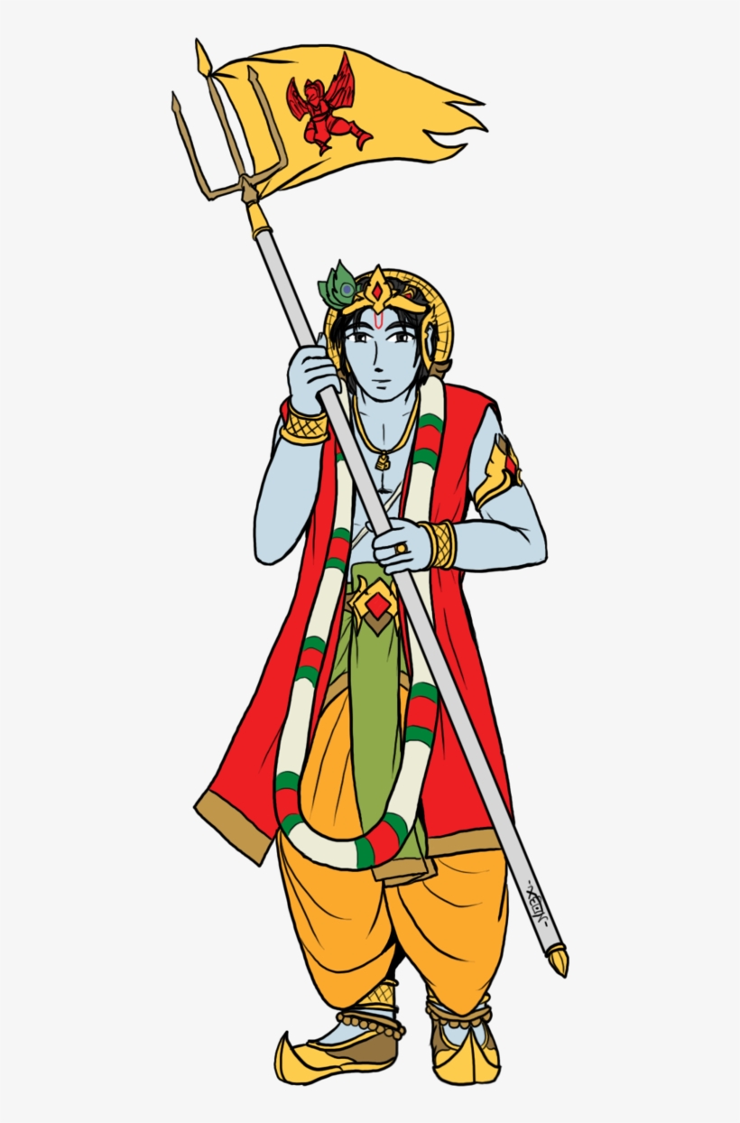 Krishna Clipart Hare Krishna - Krishna Flag, transparent png