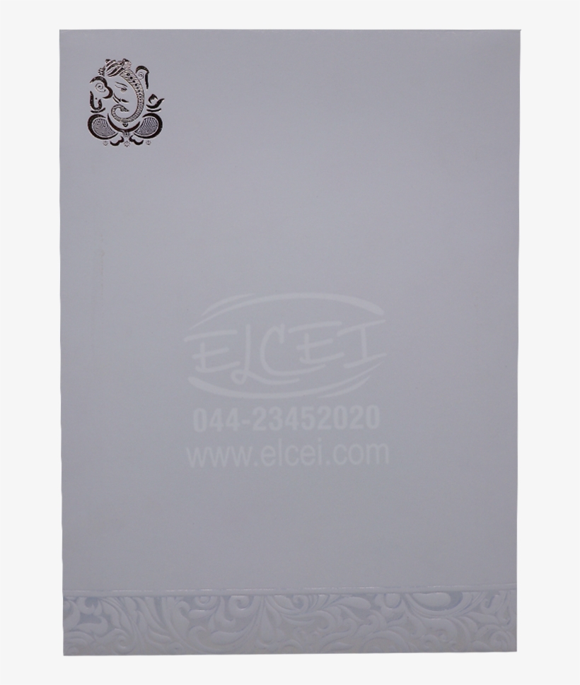 Home Hindu Wedding Cards Classy White Folding Card - Paper, transparent png