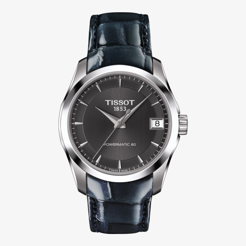 Tissot Ladies Couturier Powermatic 80 Watch With Anthracite - Lange Und Söhne Lange 1, transparent png