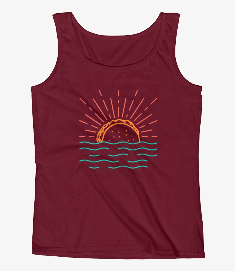 Taco Sunrise Tank - Macaroon, transparent png