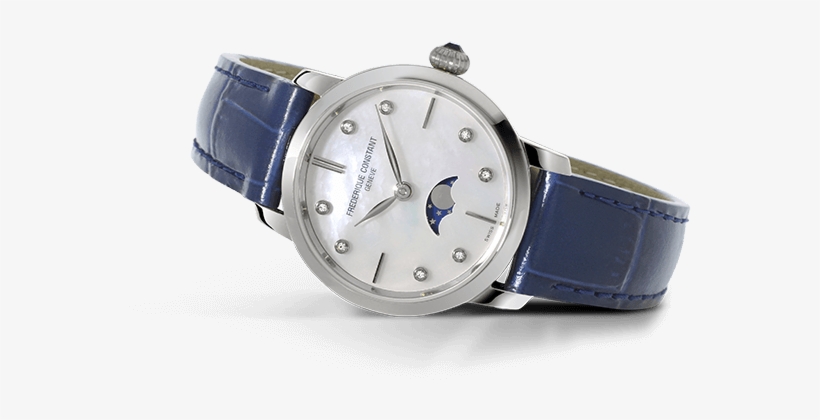 Slimline Ladies Moonphase - Frédérique Constant, transparent png