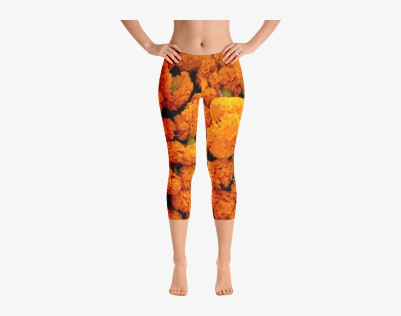 The Marigold Yoga Capris Are Printed With Beautiful - Cactus Leggings, transparent png