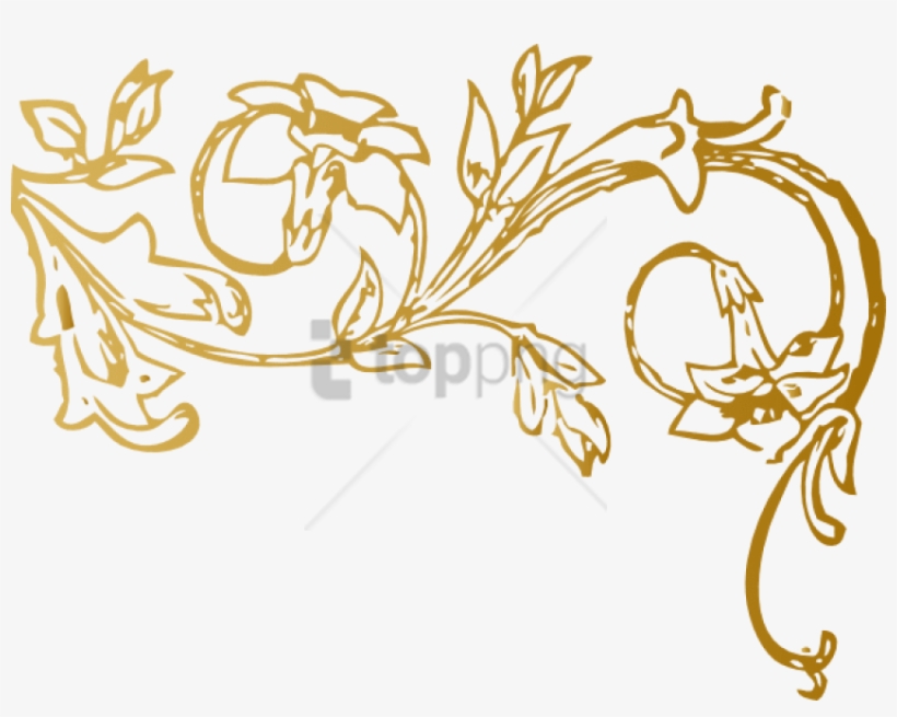 Free Png Gold Swirl Design Png Png Image With Transparent - Gold Border Design Transparent, transparent png