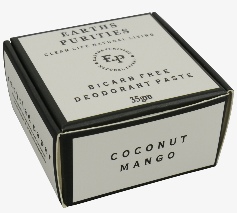 Bicarb Free Coconut Mango - Earths Purities Bicarb Free Deodorant Paste, transparent png