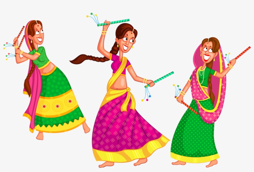 Dança - India - Garba Png, transparent png