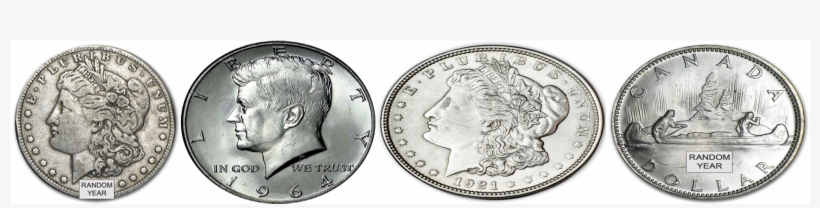Silver Dollars - Silver Dollar, transparent png