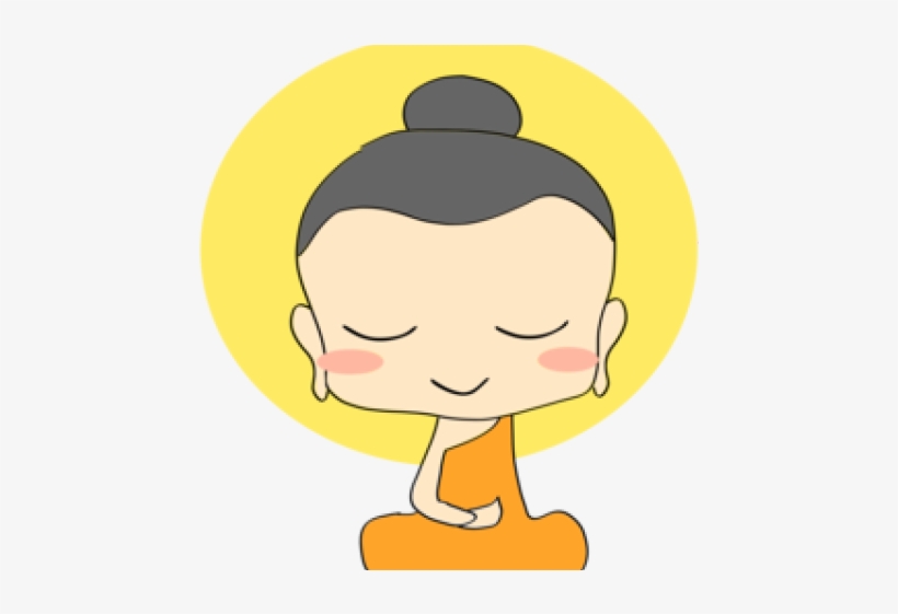 Meditation Clipart Budha - Buddha Cartoon Png, transparent png