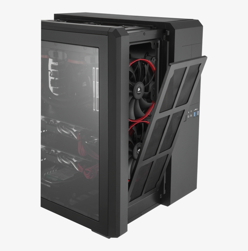 Quieter Operation - Corsair Air 540 Cube, transparent png