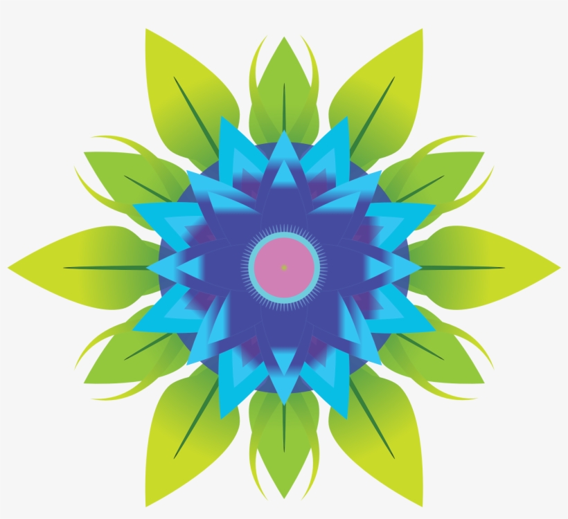 Abstract Flower 6 Scalable Vector Graphics Svg - Vector Flower Png Logo, transparent png