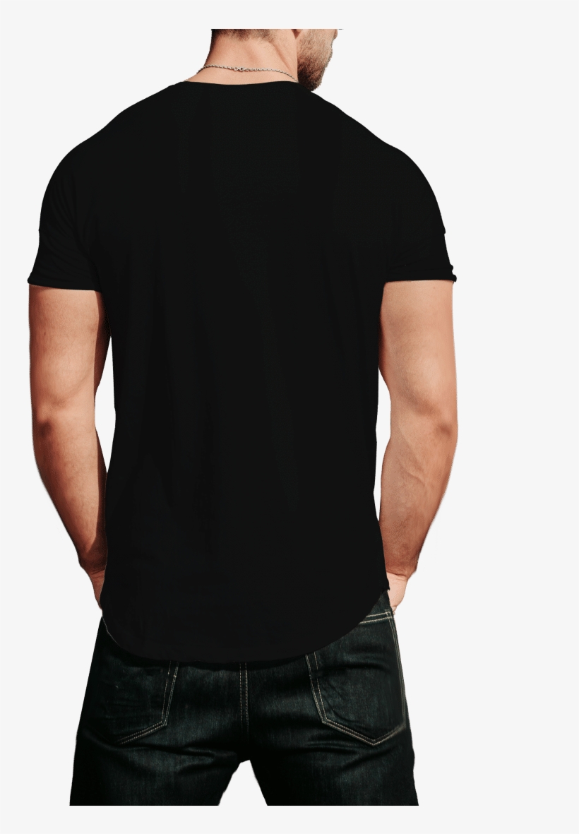 Print Opera's Printed Men's Round Neck Black,white,navy - Man, transparent png