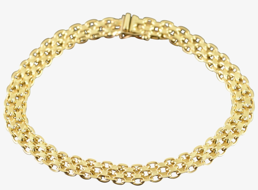 14k Fancy Link Bracelet - Womens Gold Bracelet, transparent png