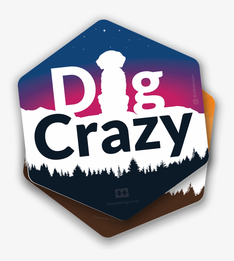 Bjorn Dog Crazy Stickers By Mike Hosier, Adventure, transparent png