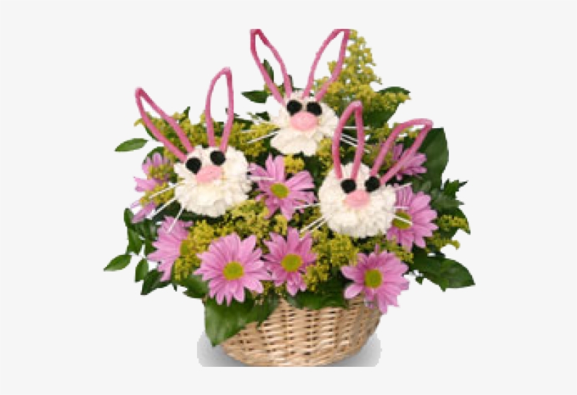 Easter Flower Clipart Basket - Easter, transparent png