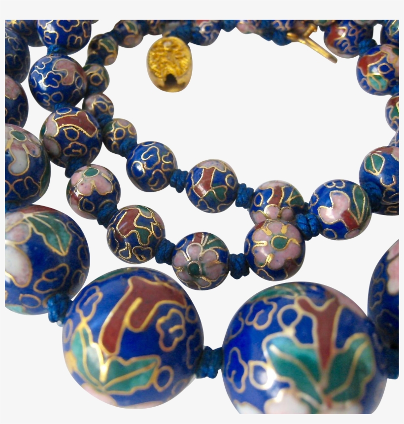 Graduated Cloisonne Bead Necklace - Bead, transparent png