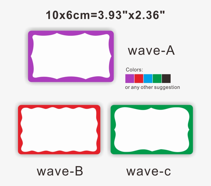 Custom Wave Frame Blank Eggshell Stickers - Lilac, transparent png