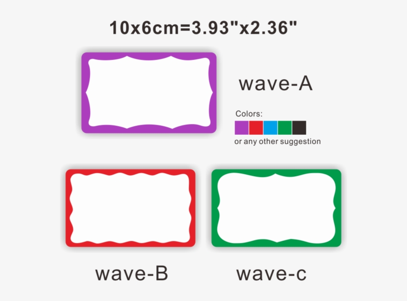 Custom Wave Frame Blank Eggshell Stickers - Lilac, transparent png