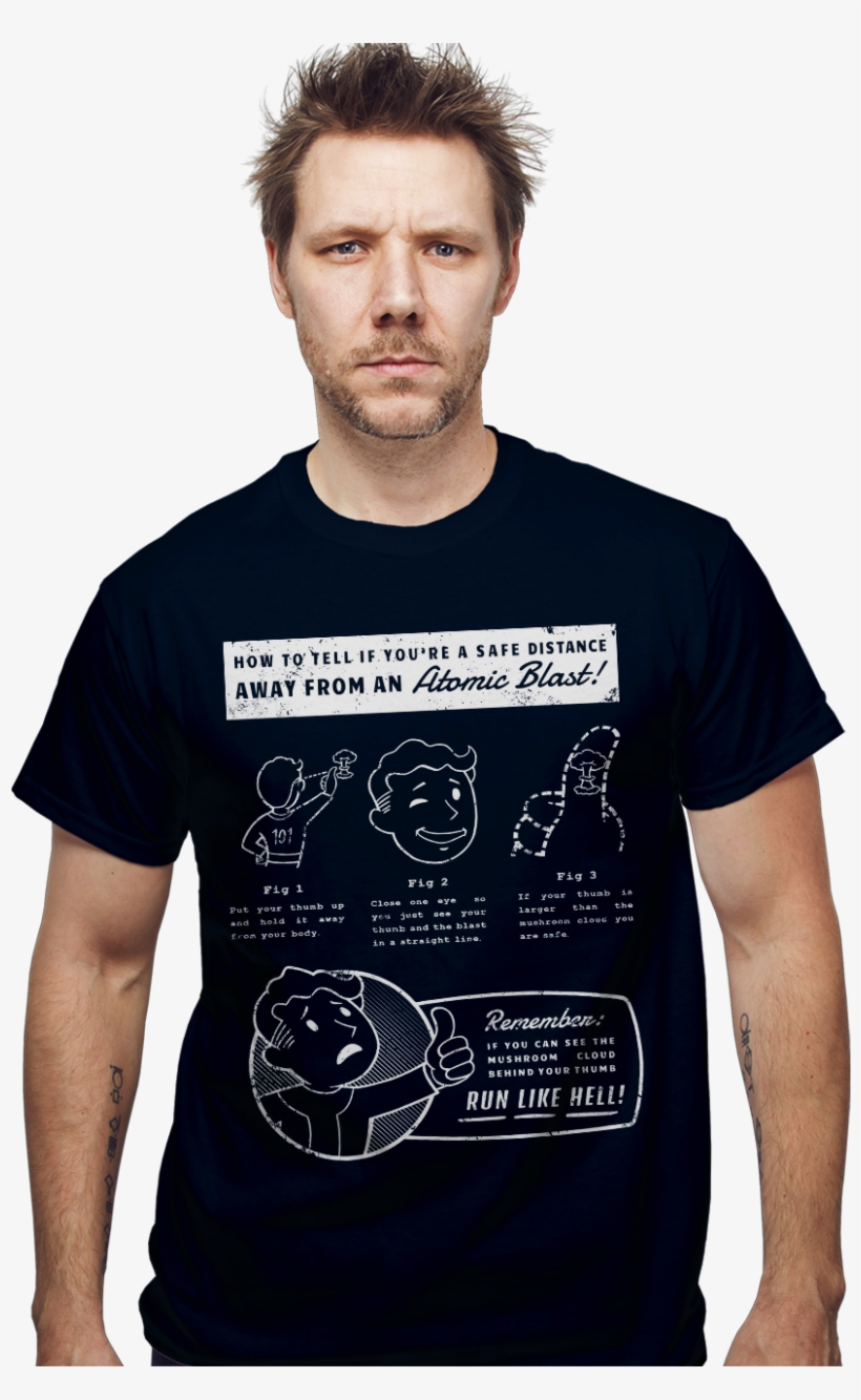 Atomic Blast Safety Instructions - How's The Josh T Shirts, transparent png
