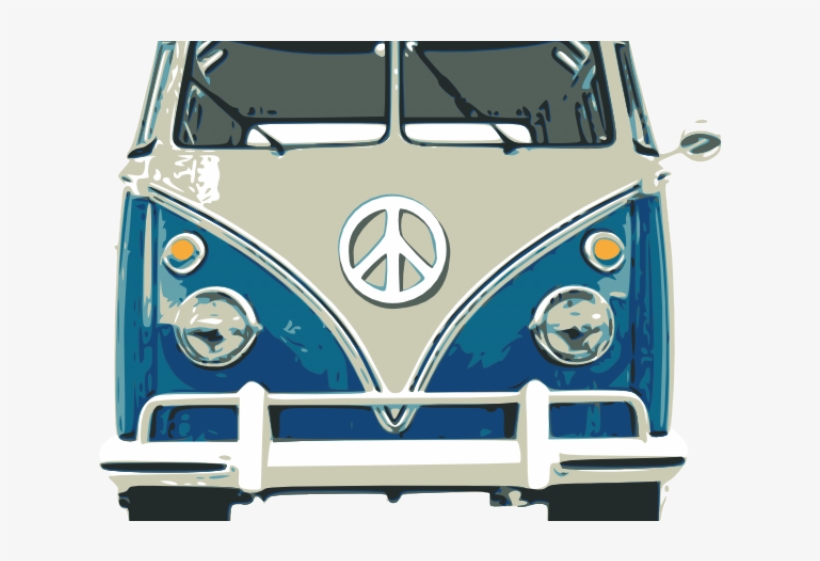 Hippies Clipart Vw Camper Van - Vw Camper Front View, transparent png