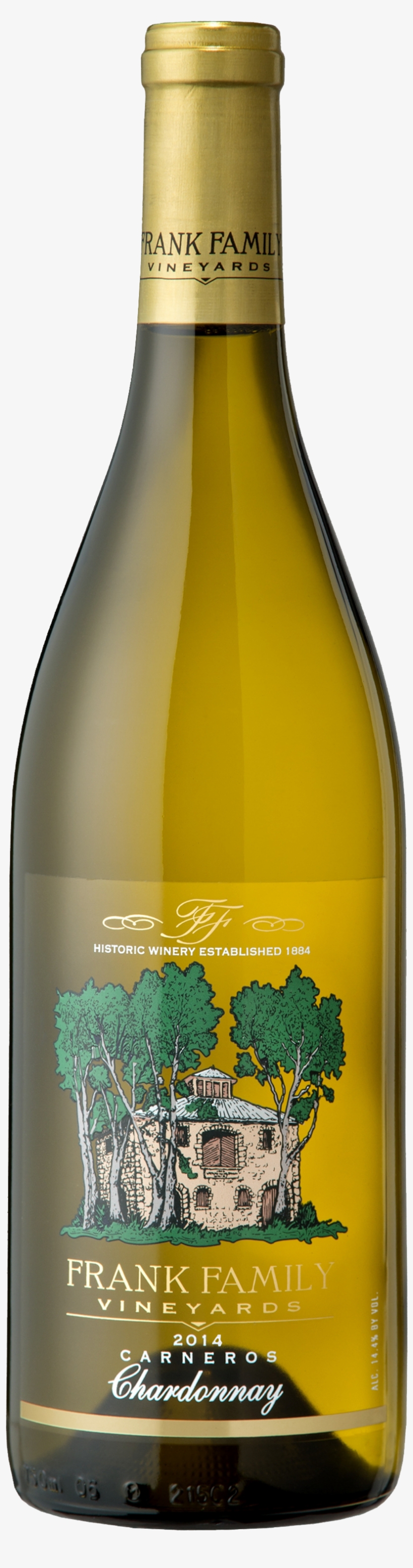 Carneros Chardonnay - Frank Family Vineyards Chardonnay Carneros 2016, transparent png