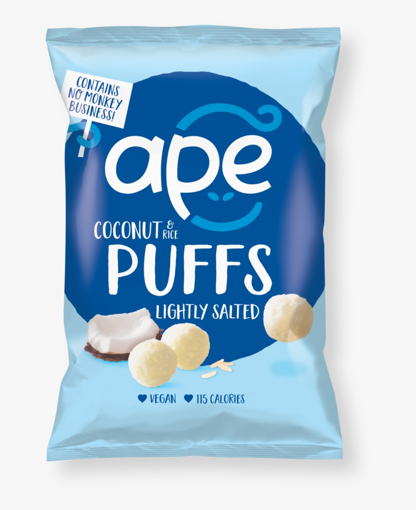 Coconut Puffs Lightly Salted - Ape Puffs, transparent png