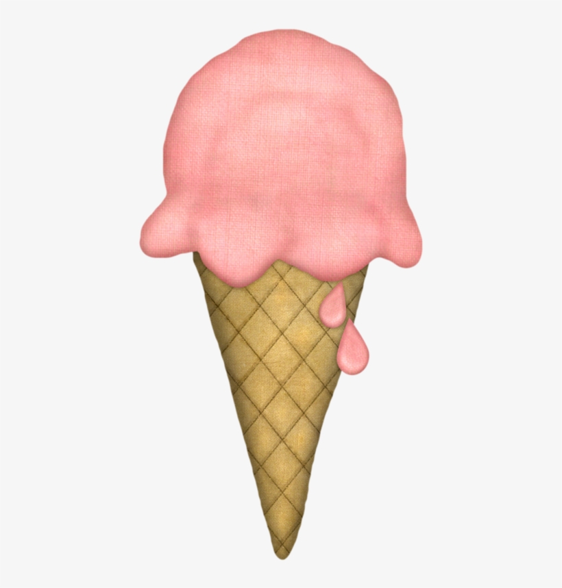 Icecream Strawberry - Birthday Ice Cream Clipart, transparent png