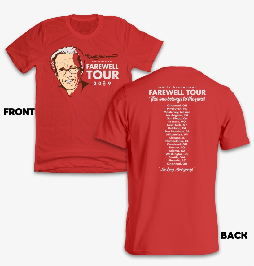 Marty Farewell Tour T-shirt Front And Back - Camisas De Equipos De La Nba, transparent png