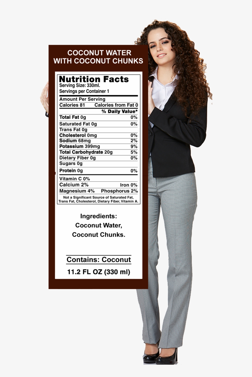 Delicious Coconut Water And Tender Coconut Pieces Come - Tender Coconut Nutrition Facts, transparent png